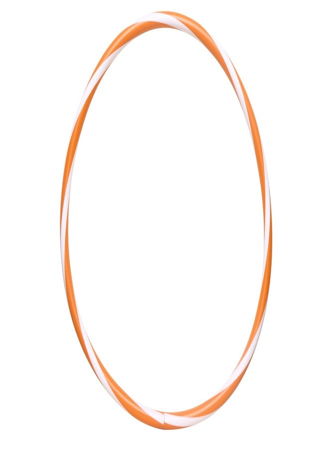 Fitfix® Welded Helix Toy Hoop Exercise Ring for Fitness | Toy Hoop for Boys,Girls and Kids (Multi Color) (24 inch Diameter, Pack of 1 Pcs) Orange Colour Includes Carry Bag for Easy Portability - Image 1
