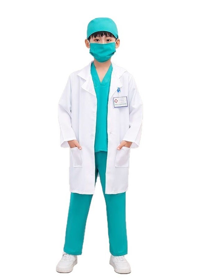 Halamodo 7 Pieces Kids Doctor Costume  Medical Uniform Set Dress Up Costume and Role Play Educational Toys Birthday Gift for Toddler Boys Girls - Image 4