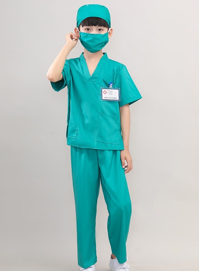 Halamodo 7 Pieces Kids Doctor Costume  Medical Uniform Set Dress Up Costume and Role Play Educational Toys Birthday Gift for Toddler Boys Girls - Image 3