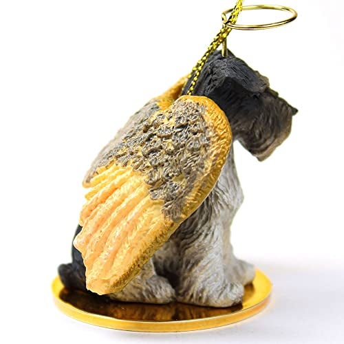 Conversation Concepts Schnauzer Angel Dog Ornament - Uncropped - Gray - Image 2