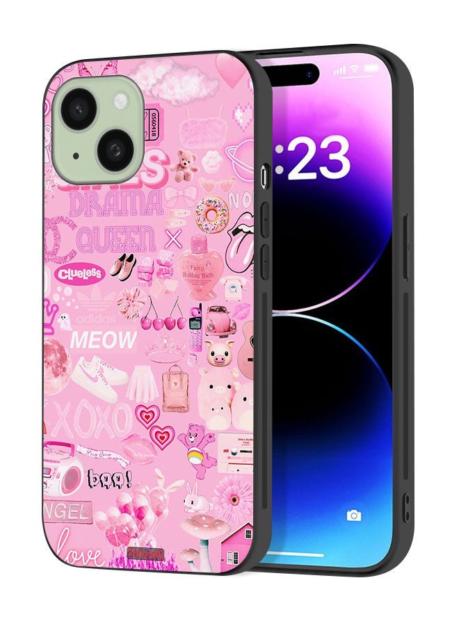 Tolwak Apple iPhone 15 Plus Protective Case Cover Girls Drama Queen - Image 1