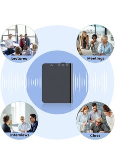 AMBERJACK Digital Voice Recorder 32GB Sound Activated Recorder with Playback Noise Reduction, Audio Recorder Device for Lectures Meetings interviews  - Image 2