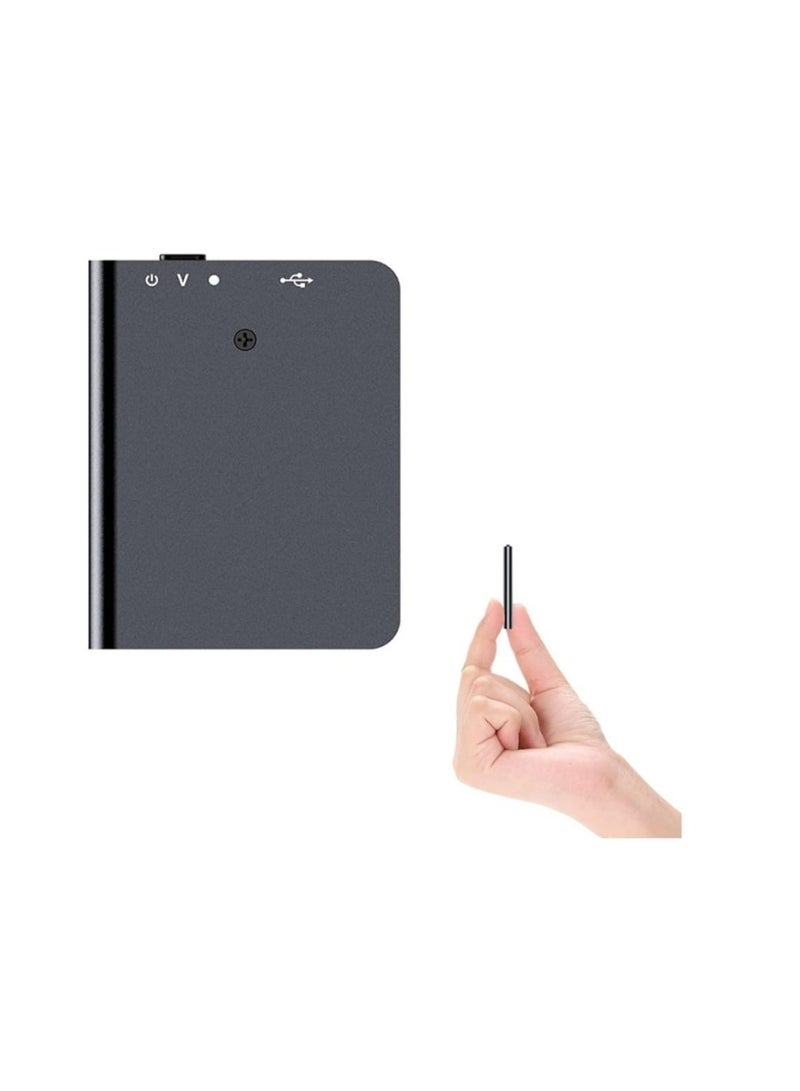 امبر جیک مسجل صوت رقمي 32 جيجابايت، مسجل نشط صوتيًا مع خاصية تقليل الضوضاء أثناء التشغيل، جهاز تسجيل صوتي للمحاضرات والاجتماعات والمقابلات - Image 1