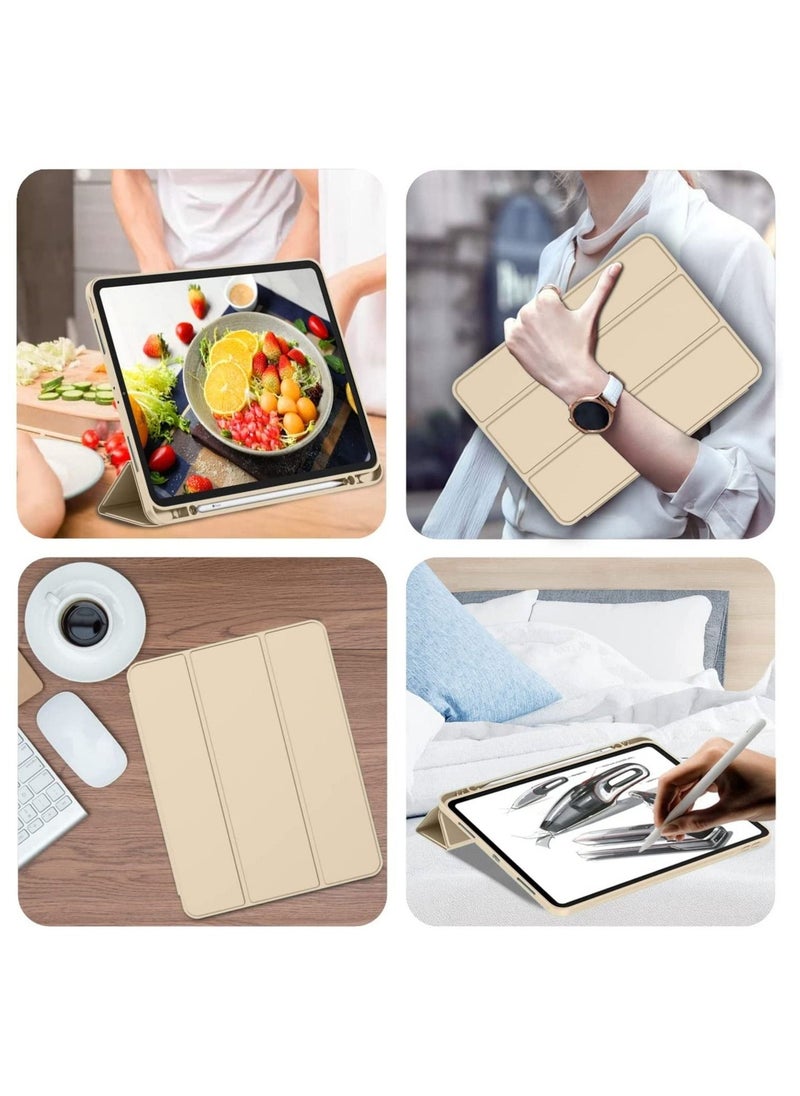 New iPad Pro 12.9 Case 2022(6th Gen)/2021(5th Gen) with Pencil Holder [Support iPad 2nd Pencil Charging/Pair],Trifold Stand Smart Case with Soft TPU Back - Image 5