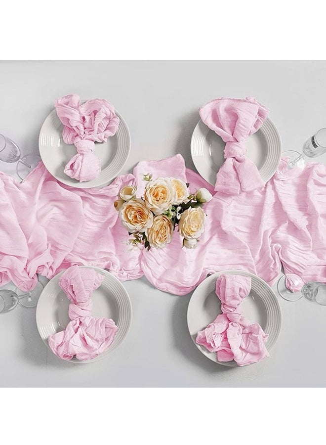 2 Pcs Translucent Napkin Tablecloth for Wedding Reception Bridal Shower Party Decoration Napkin 51CM  - Image 3