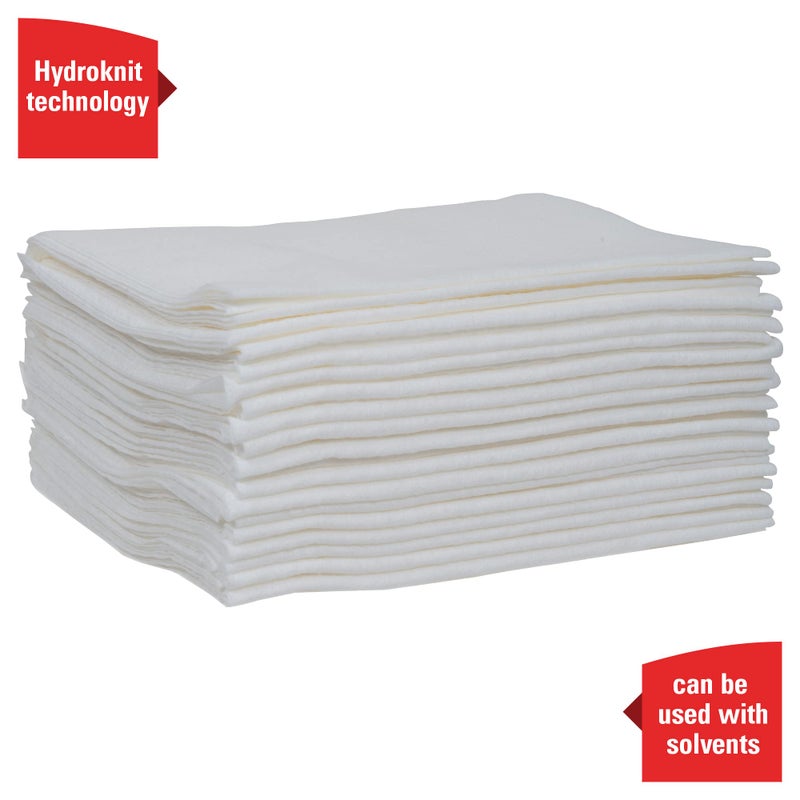 WypAll GeneralClean X60 Cloths Multi-Task Cleaning Wipes (41083), Quarterfold, Strong and Absorbent Towels, White (8 Packs of 70 Sheets, 560 Sheet Total) - Image 5