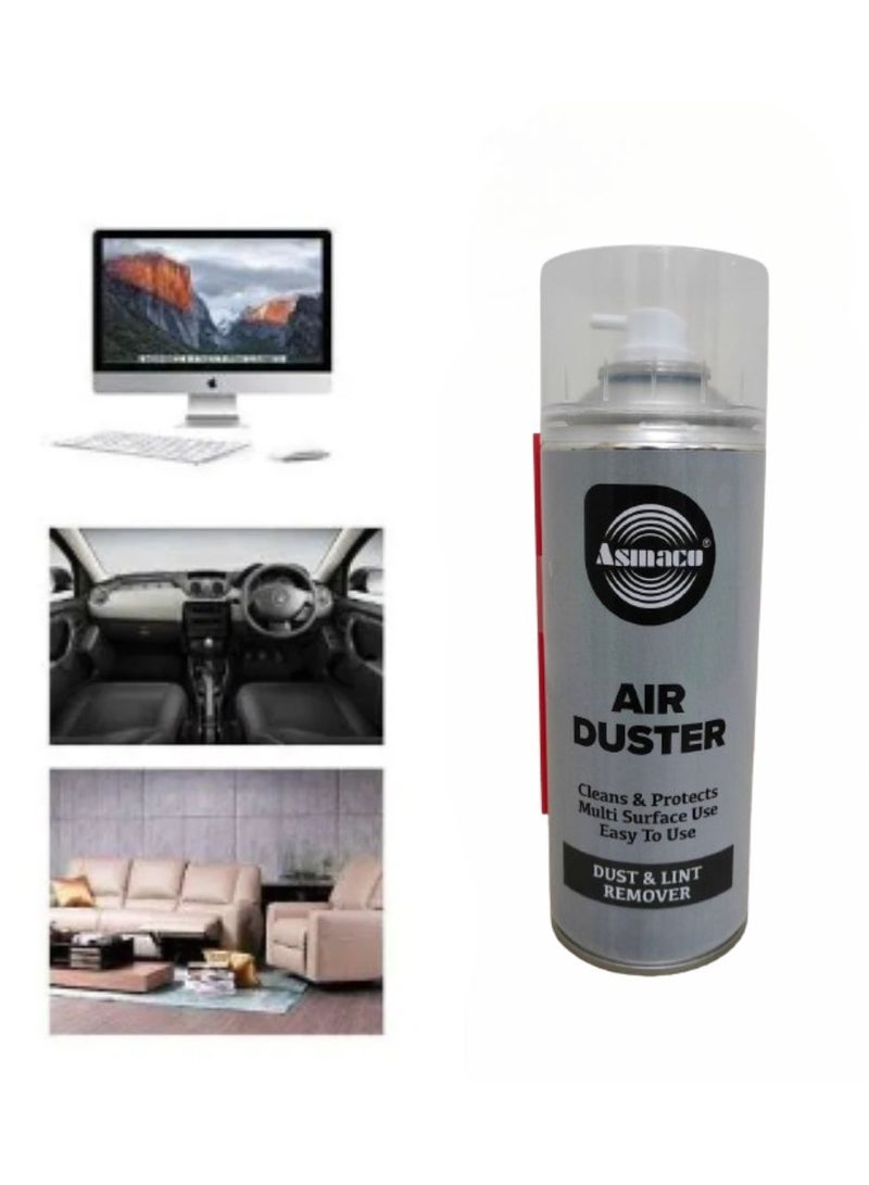 Asmaco Air Duster Spray Can-Multi- Purpose Cleaning Spray- For Computers, Laptop, Keyboard,Car Interior, Camera, PC Housing Fan, smartphones,other electronic products- Chewimg Gum remover-400ml - Image 3