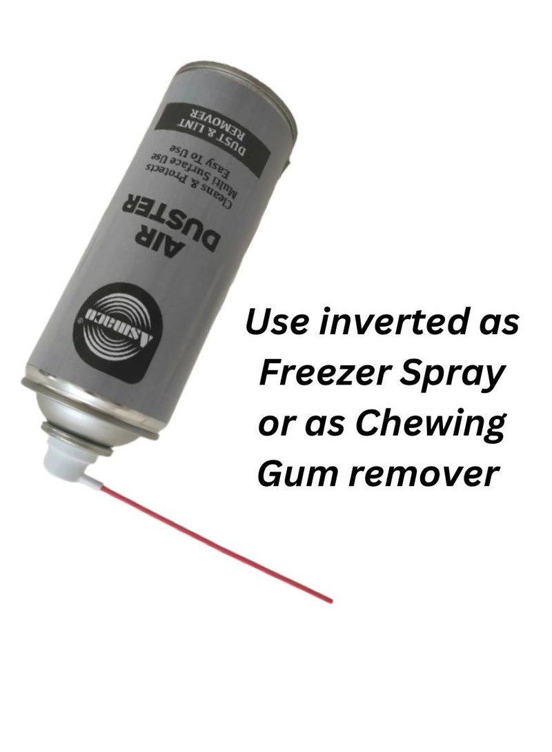 Asmaco Air Duster Spray Can-Multi- Purpose Cleaning Spray- For Computers, Laptop, Keyboard,Car Interior, Camera, PC Housing Fan, smartphones,other electronic products- Chewimg Gum remover-400ml - Image 4