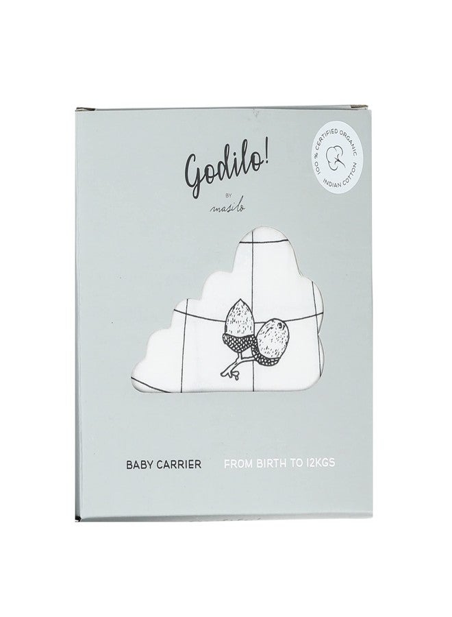 Masilo Organic Cotton Ergonomic Baby Wrap Carrier, Soft & Lightweight from Birth to 12kg - Godilo Acorn Medium - Image 3