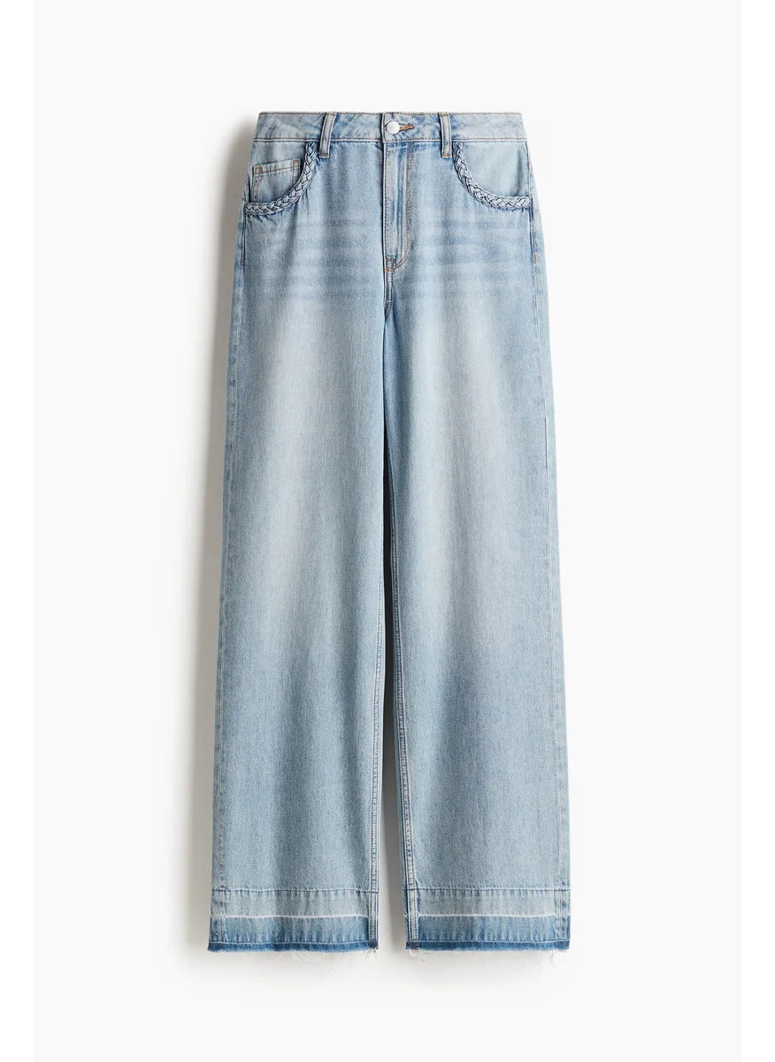 H&M Wide High Jeans