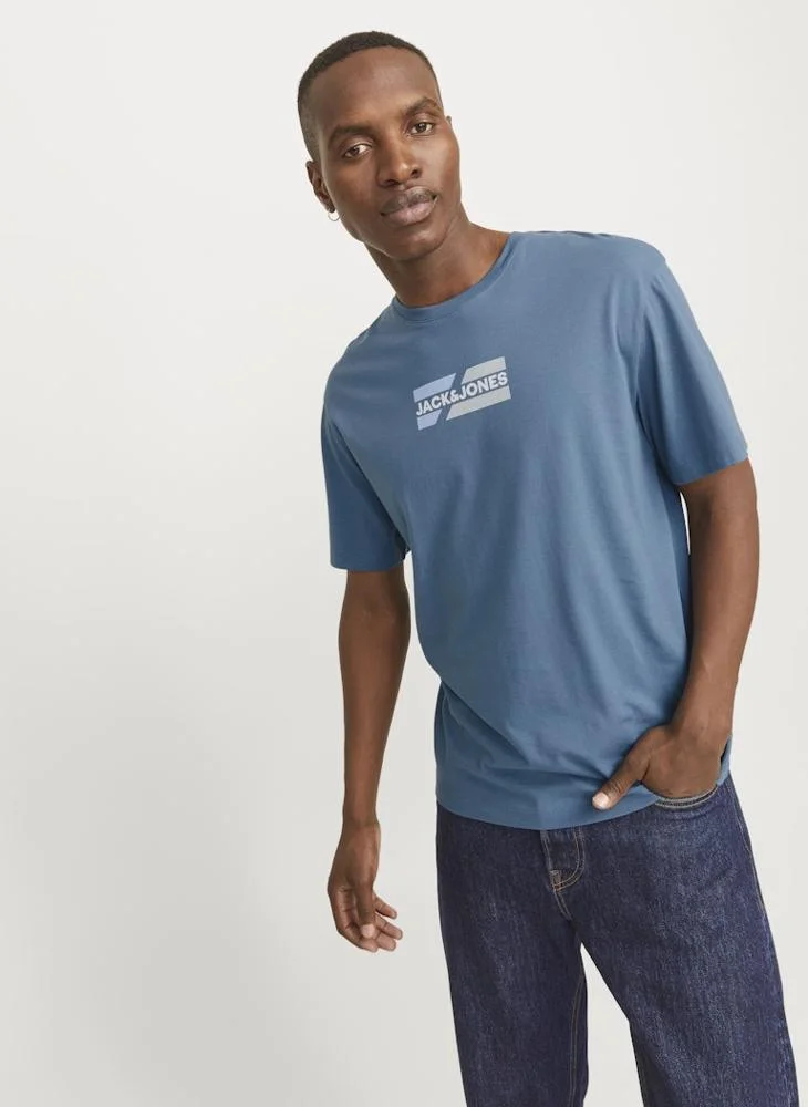 جاك اند جونز Logo Crew Neck T-Shirt