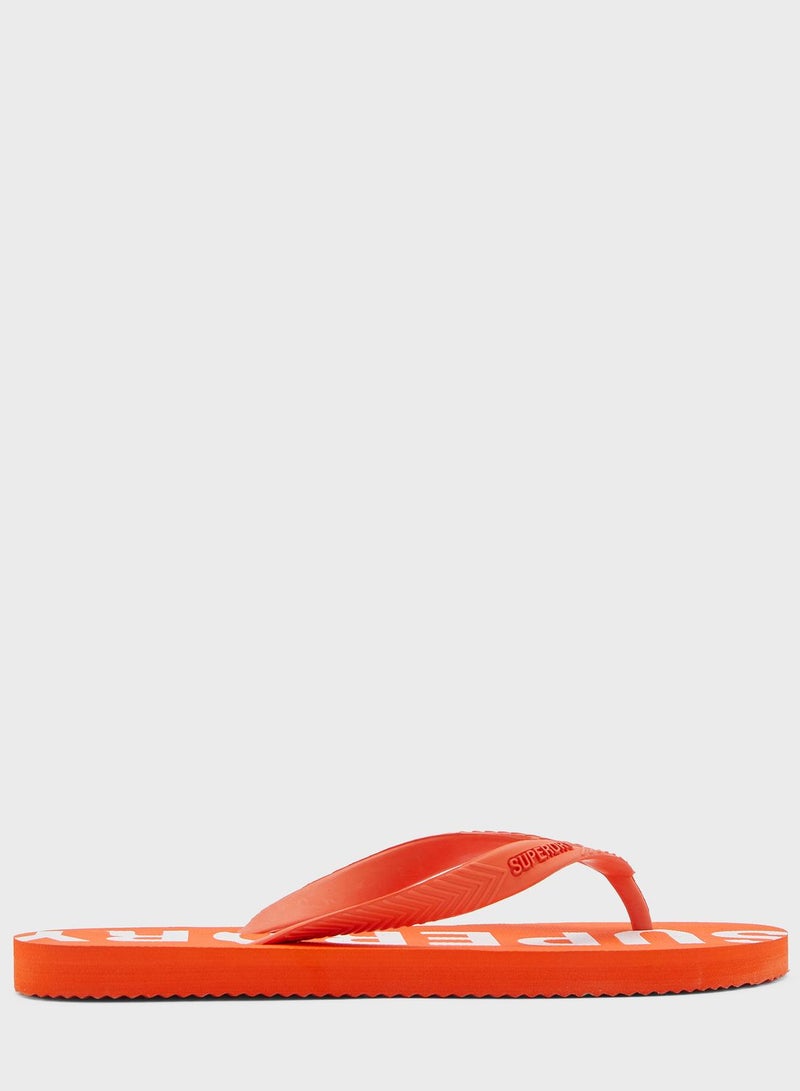 Superdry Logo Flip Flops - Image 1