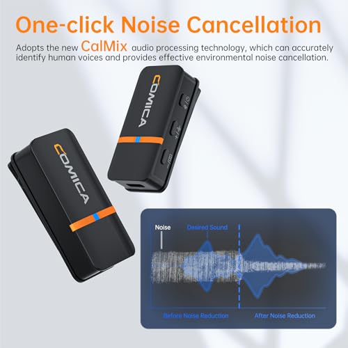 COMICA Vimo Q 4-Channel Wireless Lavalier Microphone System for iPhone/Android/Camera/Camcorder/PC, Noise Cancellation, 4 Audio Tracks Output, 656ft Range, Lapel Mic for Video Recording, Streaming - Image 4