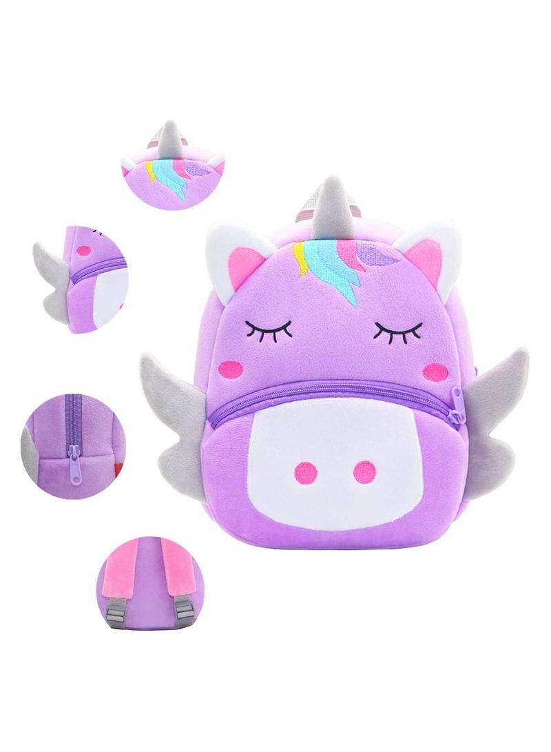 KAKOO Toddler Kids Backpacks Cute Plush Animal Backpack,Mini School Bag for Kids Age 2-6 Years - Image 4