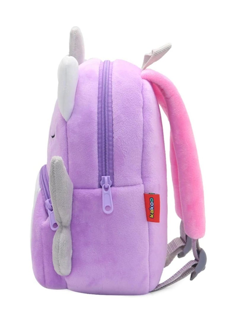 KAKOO Toddler Kids Backpacks Cute Plush Animal Backpack,Mini School Bag for Kids Age 2-6 Years - Image 2