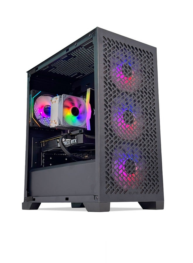 Phantom Gaming PC - Intel Core i5-12400F | GeForce RTX 3050 8GB GPU | 16GB DDR4 RAM-1TB NVMe SSD | Air Cooler-H610 MB-500W 80+ PSU | WiFi-Bluetooth-Windows 11 Pro | Game Sekret Desktop Computer | 1 Year Warranty Black