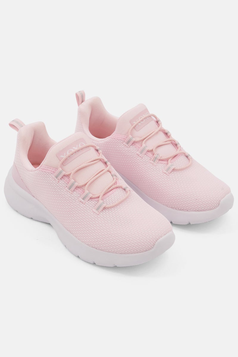 XOXO Women Twister Lace Up Outdoor  Sports Shoes, Pink - Image 1