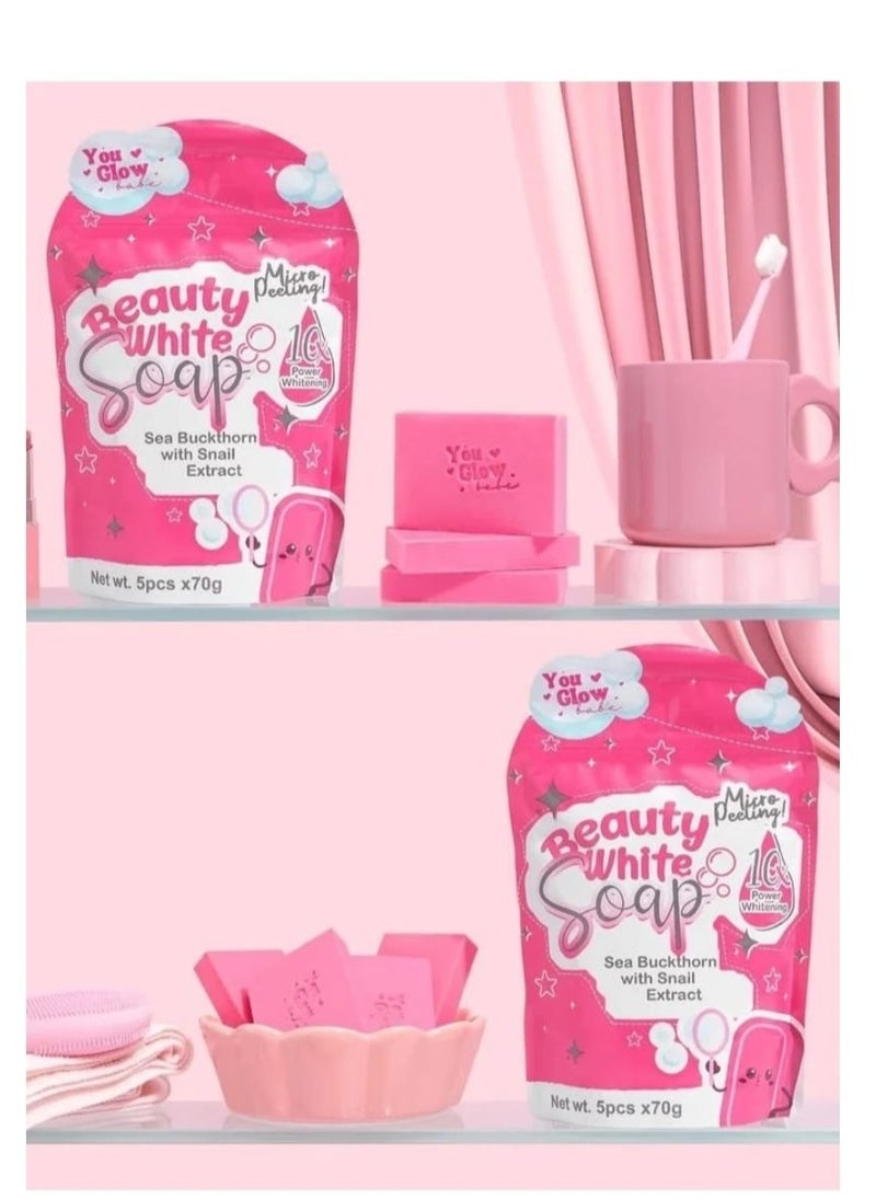 You Glow Babe You Glow Babe Beauty White Soap (5 pcs*70g)  - Image 4