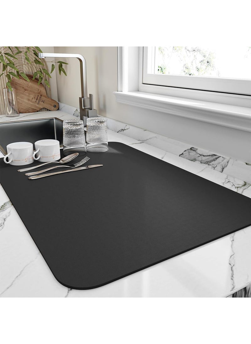 Oceansky - OCEANSKY Dish Drying mat for Kitchen Water Absorbent mat Drying mat for Kitchen Utensils Large Dry mat for Kitchen Utensils Drying mat Water Absorbent mats for Kitchen Items (40x60cm) - Image 1