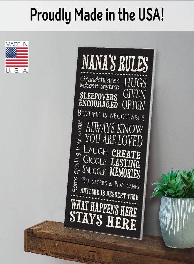 My Word! Nana's Rules Decorative Sign - Image 2