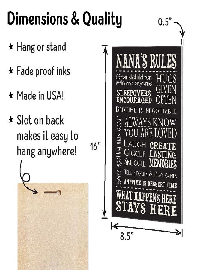 My Word! Nana's Rules Decorative Sign - Image 3