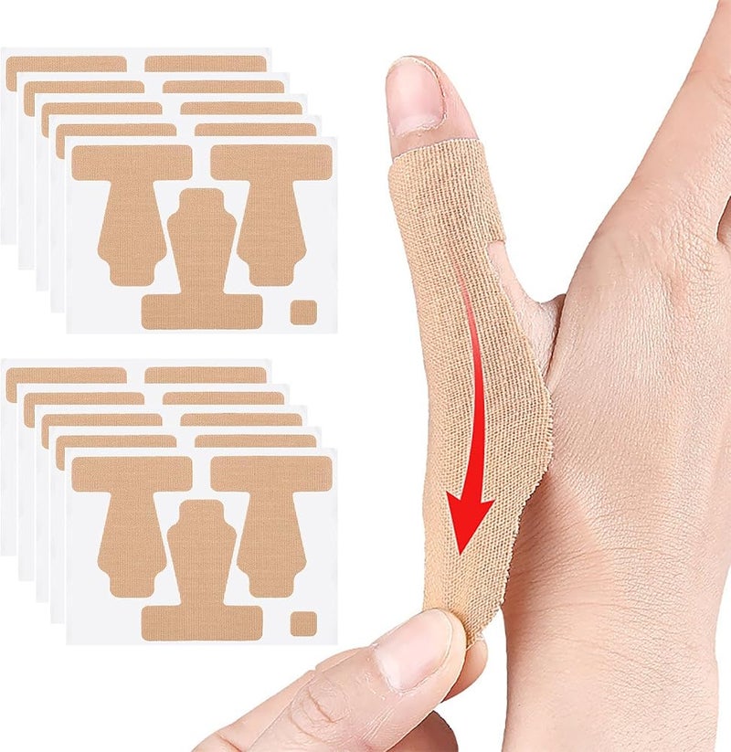 KASTWAVE 10 Sheets Thumb Support Tape, Soft Elastic Self-Adhesive Tape for Finger and Foot, Anti-Friction Protective Wrap for Sports, Housework and Everyday Comfort - Image 1