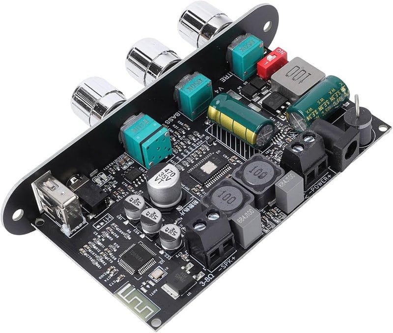 لوحة مكبر صوت أحادي 100 واط مع إقران ستيريو لاسلكي حقيقي ومدخل USB وAUX لمسرح المنزل - Image 3