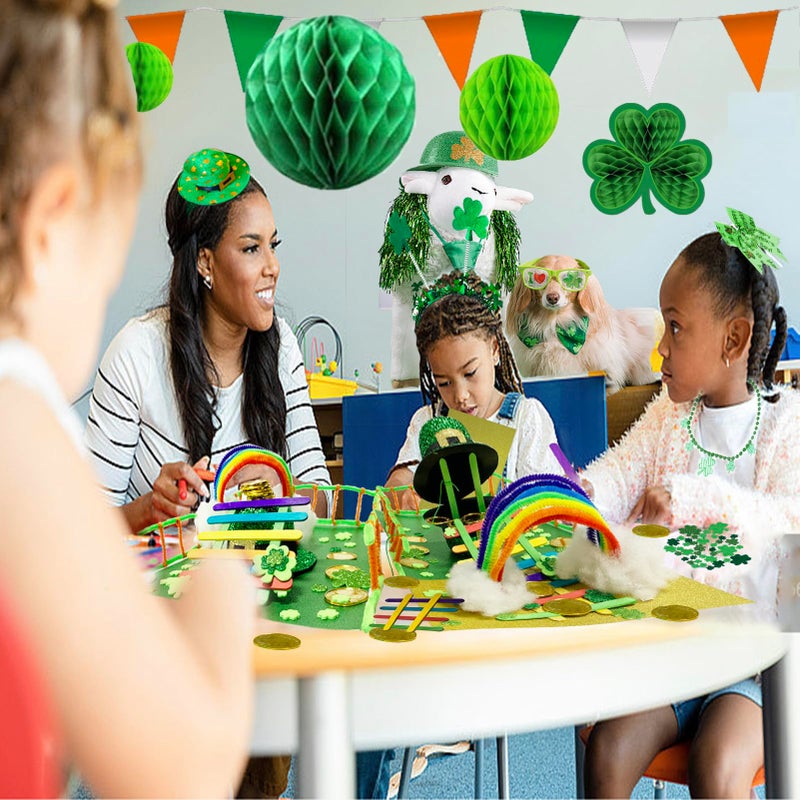 Vecacosic Leprechaun Trap Kit for Kids - 2 Sets DIY St Patrick's Day Leprechaun Trap Supplies to Make A Trap to Catch A Leprechaun, St Patricks Day Toys Gifts for Kids Classroom Activity - Image 5