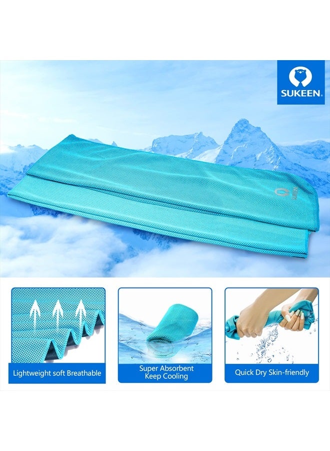 Sukeen Cooling Towel for Neck and Face (40"x12"),Ice Towel,Soft Breathable Chilly Towel,Microfiber Towel for Yoga,Sport,Running,Gym,Workout,Camping,Fitness,Workout & More Activities… - Image 2