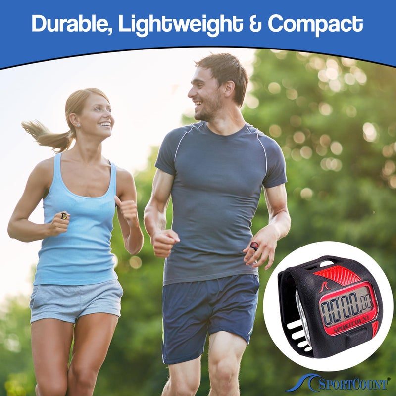 SC SPORTCOUNT Sportcount 200 Lap Counter Timer - Waterproof Swimming and Running Tracker Counts Total Laps, Elapsed Time, Split Time, Average Laps and More - Image 3