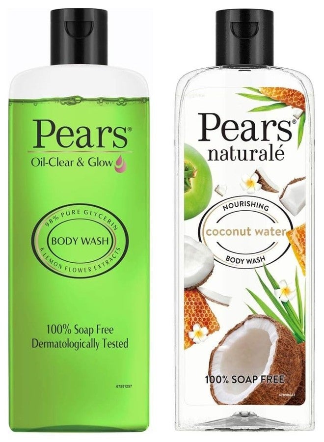 Pears Oil Clear And Glow Shower Gel, 250Ml & Naturale Nourishing Coconut Water Bodywash, 250 Ml - Image 1