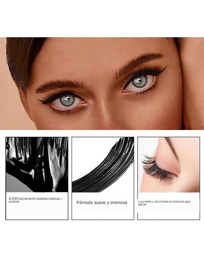 ماكس فاين ماسكارا إكستريم بيغ 5D فوليوم للرموش، ماسكارا ملونة بتمديدات الألياف، تدوم طويلاً، مضادة للتلطيخ، غير متكتلة، تعطي تجعيدًا وحجمًا للرموش لتطويل رموش ساحرة، البني 02 - Image 3