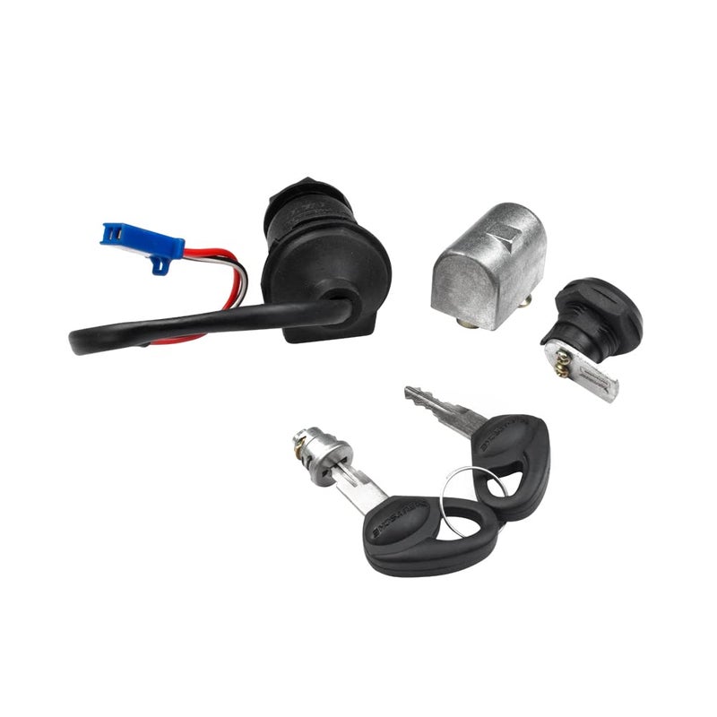 Deutsche Cylindrical Ignition Lock Kit Compatible With Bajaj Caliber/CT 100 (Set of 4) Consisting of Ignition Lock, Handle Lock, Petrol Tank Lid Lock & Tool Box Lock | 4 Pin - Image 2