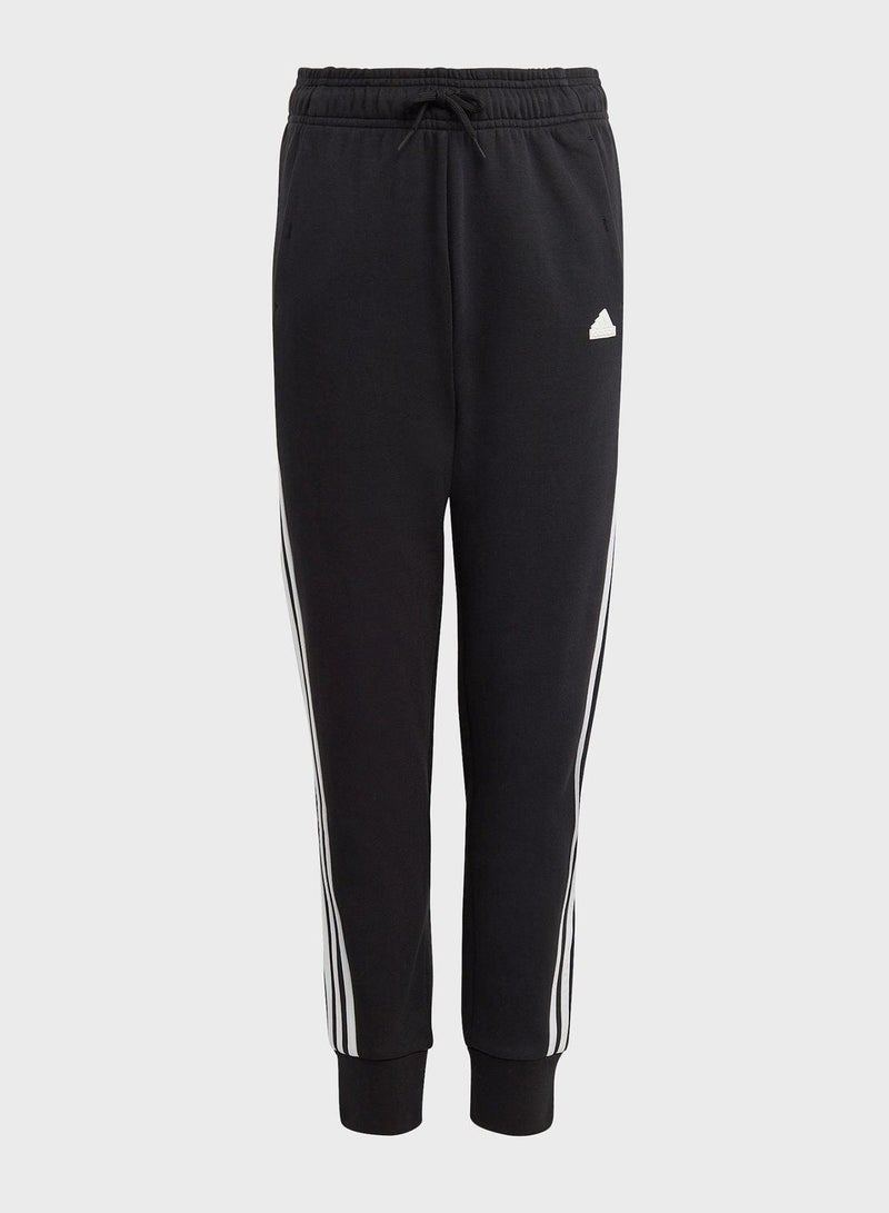 Adidas G Fi 3S Pt Black Training Pants 7-8Y - Image 1
