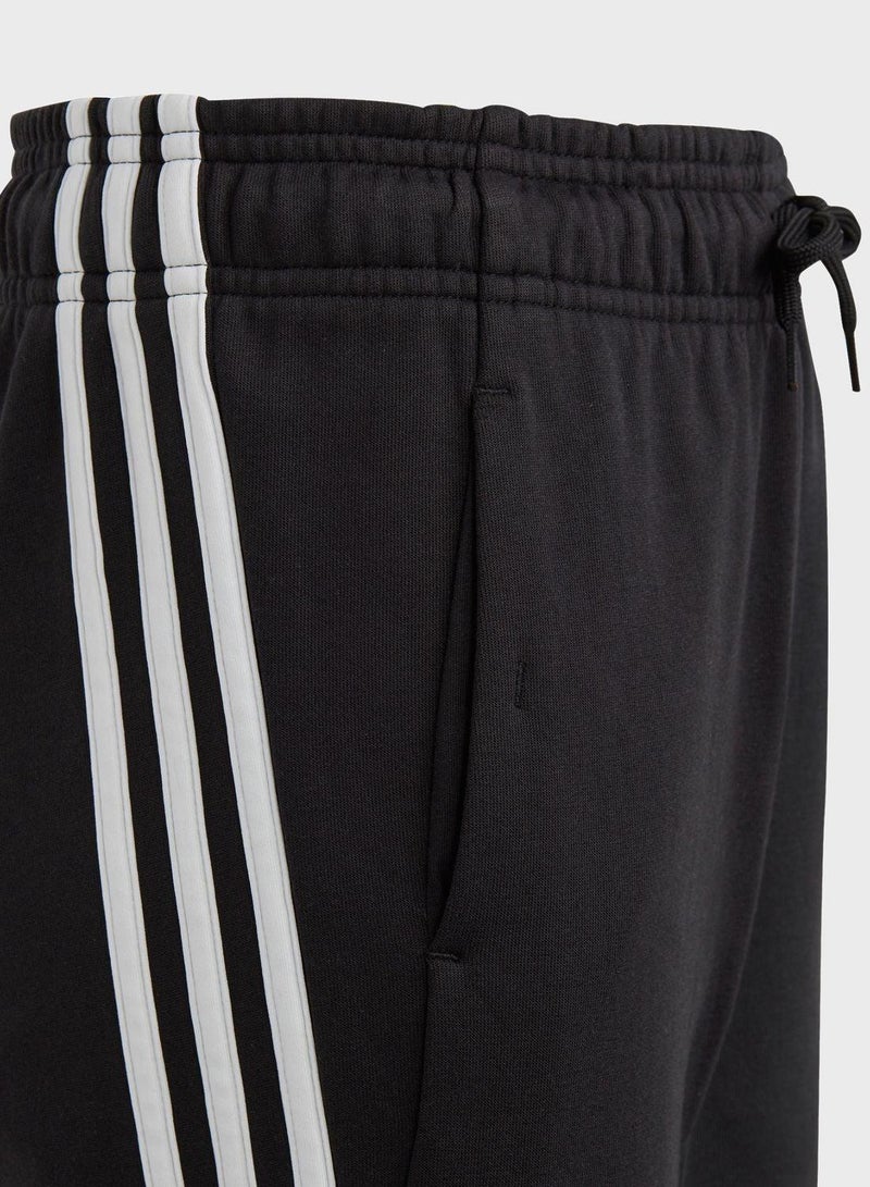 Adidas G Fi 3S Pt Black Training Pants 7-8Y - Image 3