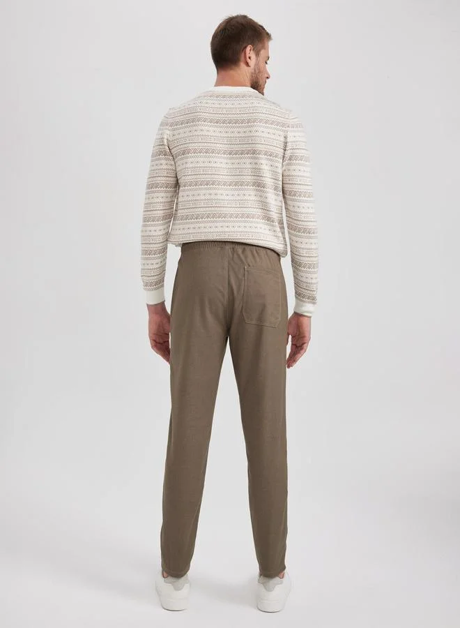 DeFacto DeFacto Solid Slim Fit Trousers with Side Pocket