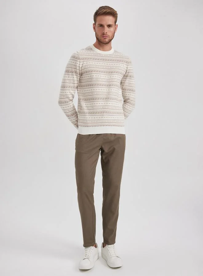 DeFacto DeFacto Solid Slim Fit Trousers with Side Pocket