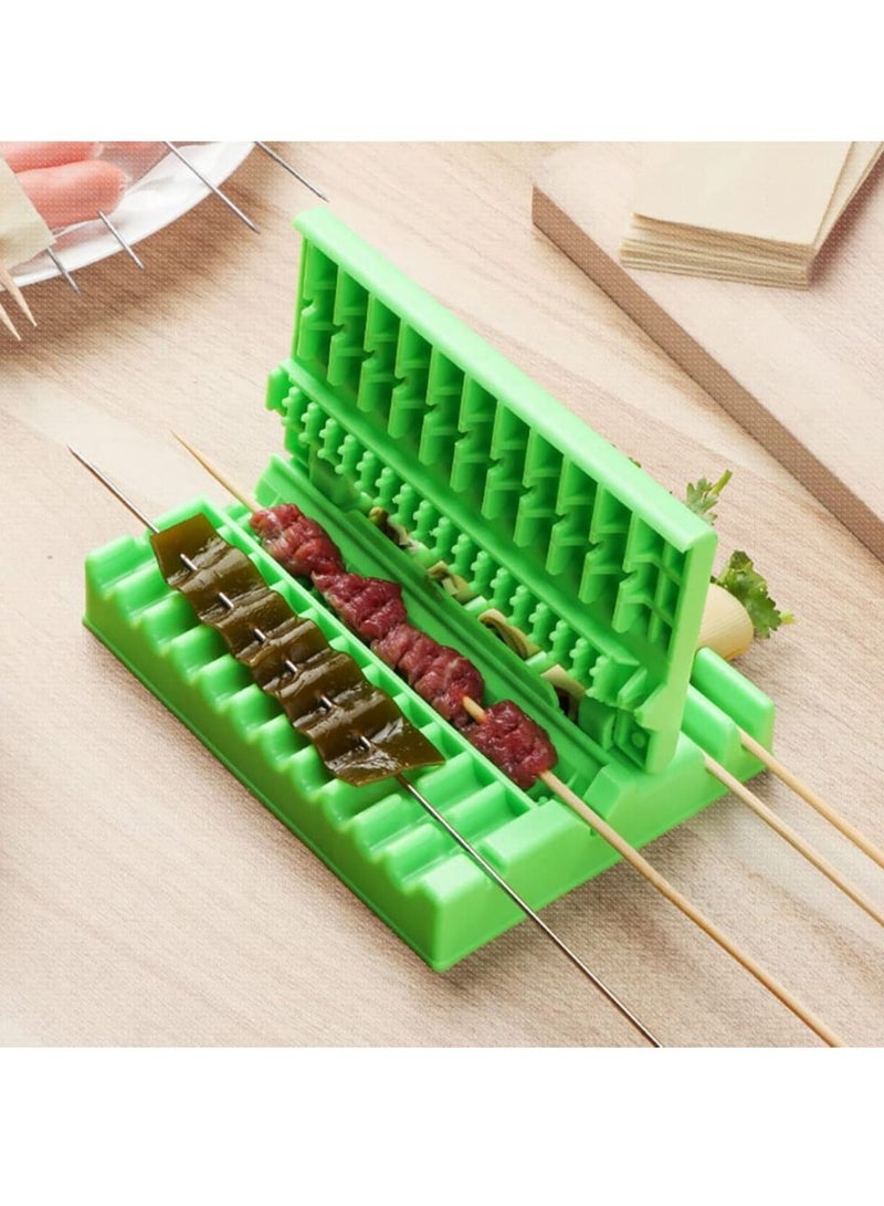 NIBEMINENT Multifunction Barbecue Meat Skewer Machine BBQ String Device Quick Portable Box Easy Tools Kebab Maker Gadget - Image 1