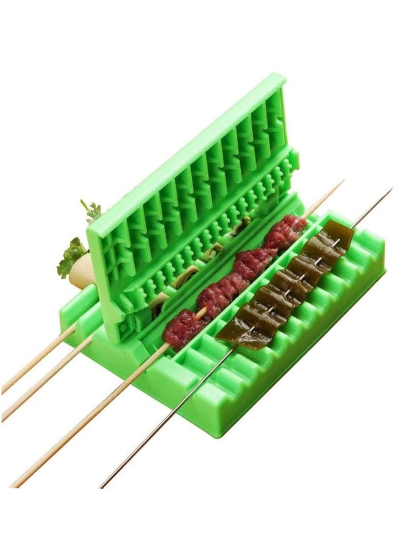 NIBEMINENT Multifunction Barbecue Meat Skewer Machine BBQ String Device Quick Portable Box Easy Tools Kebab Maker Gadget - Image 2