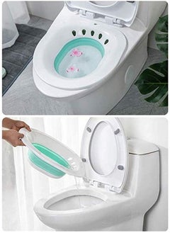 URGAID Sitz Bath with Flush Pump – Foldable, No-Overflow Design | Fits Most Standard Toilet Seats | Postpartum & Hemorrhoid Relief  - Image 4