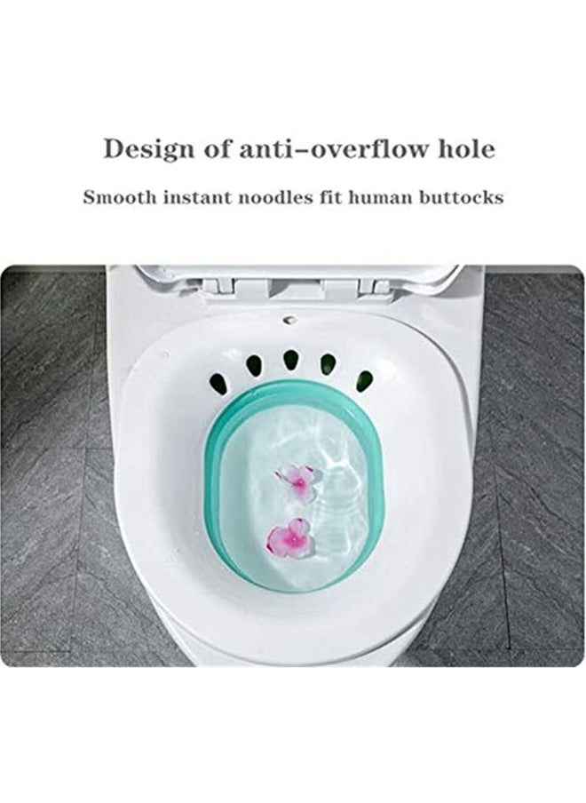 URGAID - Sitz Bath with Flush Pump – Foldable, No-Overflow Design | Fits Most Standard Toilet Seats | Postpartum & Hemorrhoid Relief - Image 1