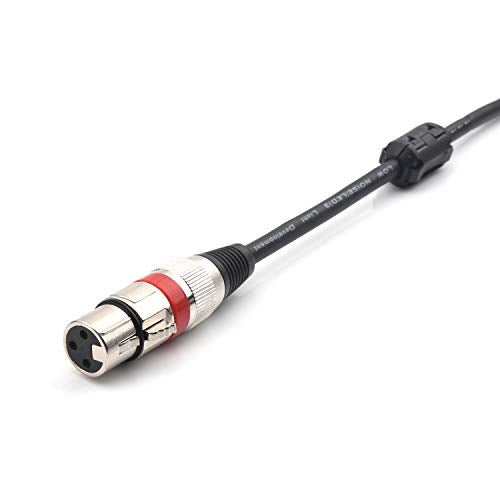 SiYear- 10FT XLR Female 3Pin to 6.35mm 1/4 inch Mono Male Audio Y Splitter Cable, Dual 6.35mm 1/4" Male to XLR Female Stereo Microphone Audio Converter Adapter Cable(3m) - Image 3