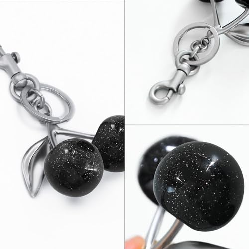 FASTFAIRY Keychain Cherry Bag Charms Purse: Key Chains Women Cute - Car keyrings leather handbags - Fashion enthusiasts - Image 5