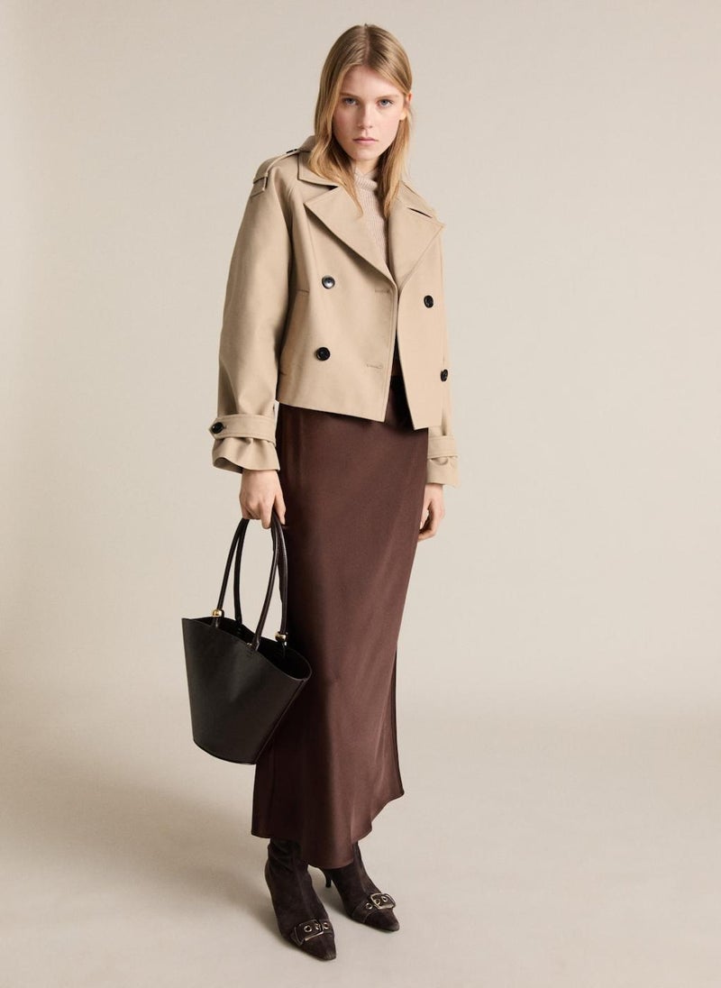 MANGO Lapels Double-Breasted Jacket  - Image 1