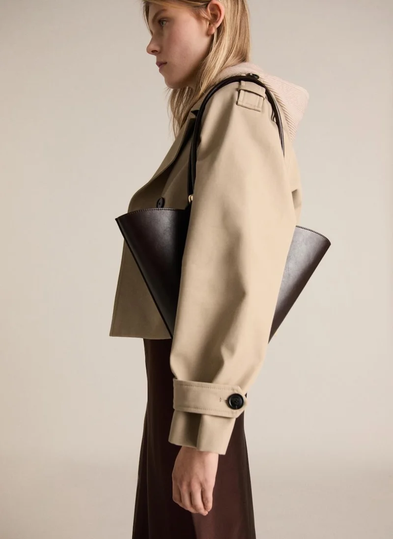 MANGO Lapels Double-Breasted Jacket