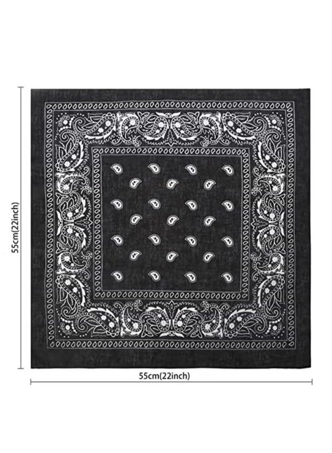 3 قطع من أوشحة رعاة البقر متعددة الأغراض، أوشحة رعاة البقر المتنوعة، وشاح رأس للجنسين، سوار معصم للبالغين والأطفال 22 × 22 بوصة - Image 2