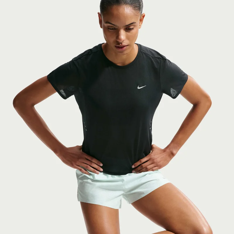 Nike Black Women's Swift Breathe Dri-FIT Running Top for Women | Best Price UAE