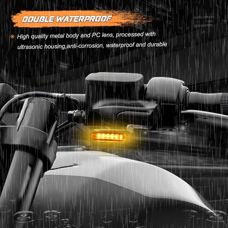 NTHREEAUTO Sequential LED Turn Signals for Motorcycles - Image 4