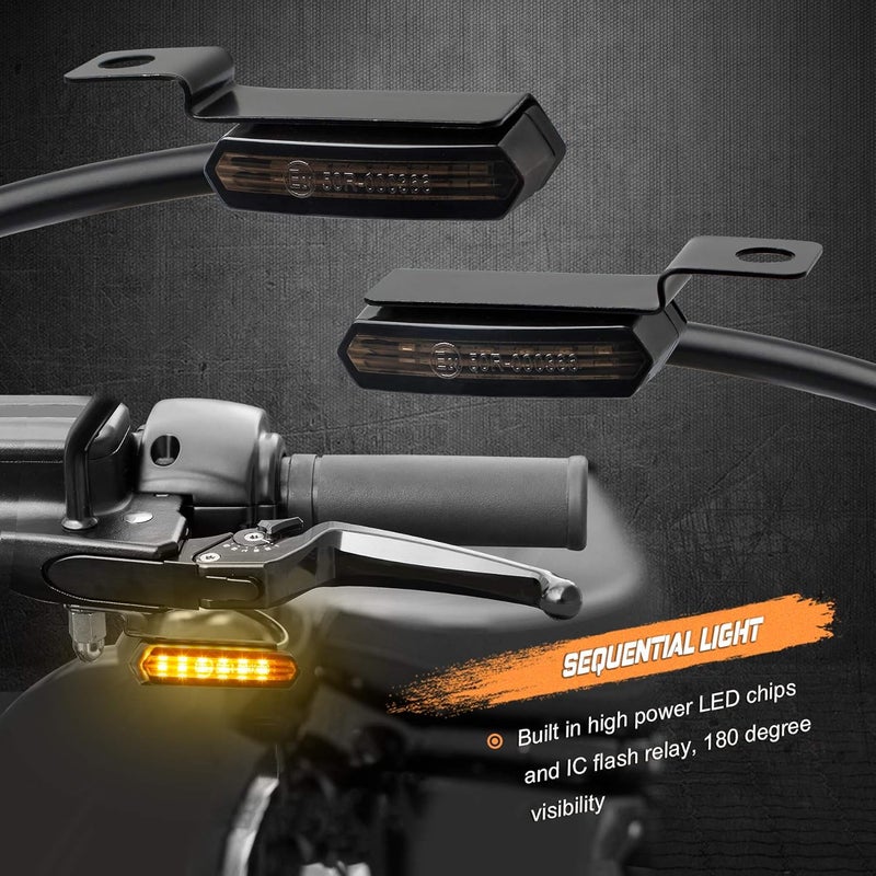 NTHREEAUTO Sequential LED Turn Signals for Motorcycles - Image 2