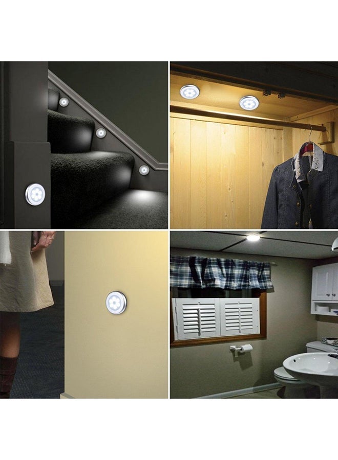 NIBEMINENT 6 Pieces Motion Sensor Light White 8x37cm - Image 2